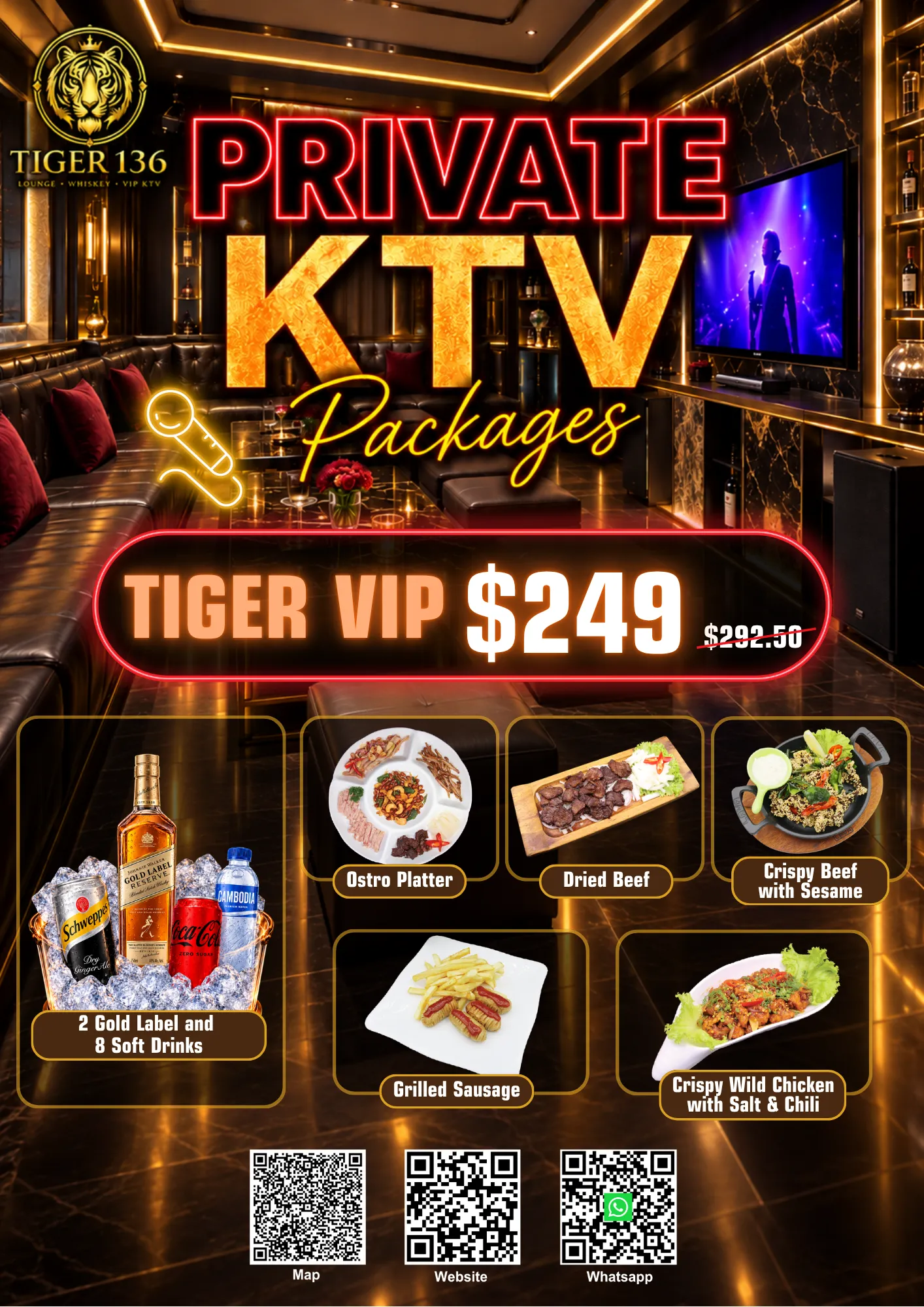 Tiger VIP KTV Package - $249